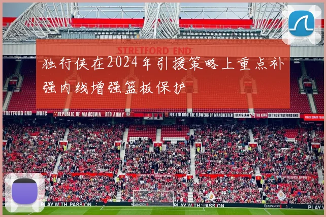 独行侠在2024年引援策略上重点补强内线增强篮板保护